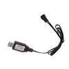 Advanced 6.4V Charger SM3P 600mA Battery Charging Cord with Safe Protections for Engineering Vehicle, Toy Car Black