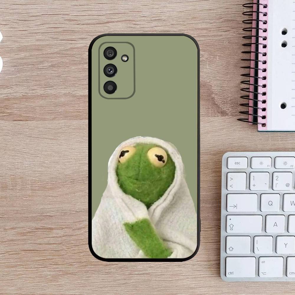 K-Kermit the frog Phone Case For Samsung Galaxy A13,A21s,A22,A31,A32,A52,A53,A71,A80,A91 Soft Black Cover
