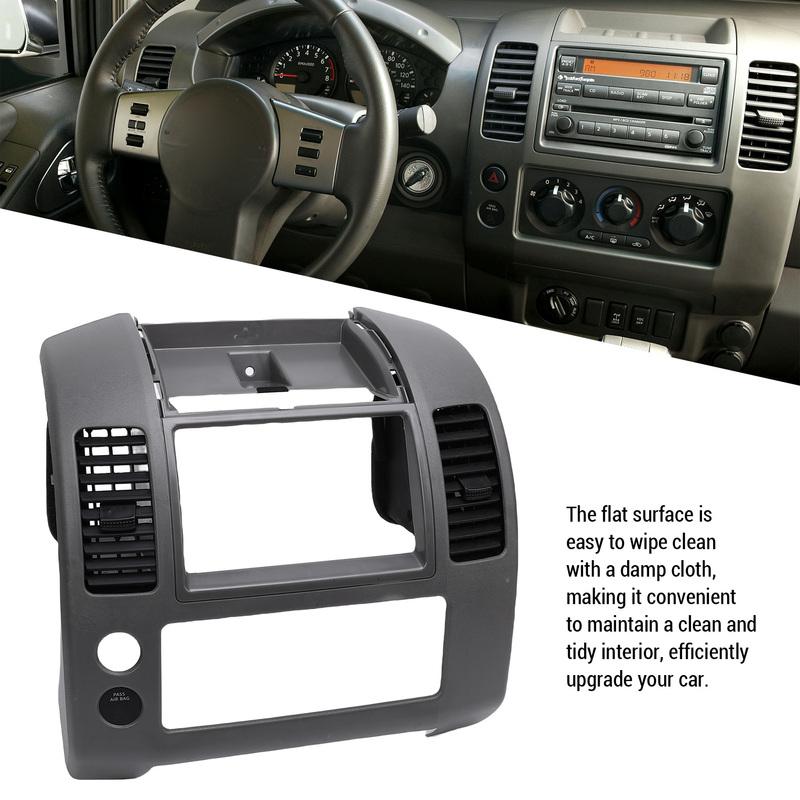 Front Center Console Instrument Panel Lid Bezel 68259ZP16D Replacement For Frontier 2005-2020 Grey 68259 ZP16D