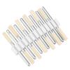 12pcs Cylindrical Wool Grinding Polishing Head Buffing Wheel 3mm Shank for Rotary Tool (3mm)