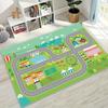 Child Urban City Road Traffic Learning Interactive Game Playroom Rug for Bedroom Living Room Sofa Home Doormat Decor,Non-slip