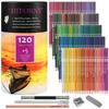 HIFORNY 125 Color Pencil Set for Adult Coloring 120 Color Pencils and Artist Soft Drawing Pencil Art Craft Supplies for Kids Book, Extras, Core,