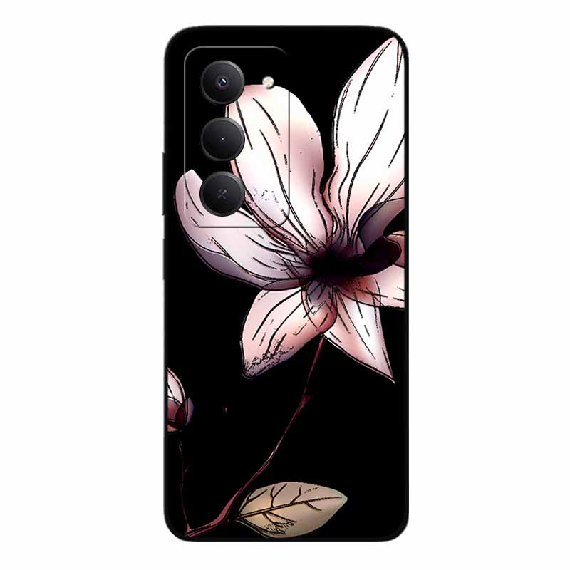 3D Чехлы с тиснением для Redmi 15 5G 4G Рельефное тиснение Мягкий силиконовый задний чехол для Xiaomi Redmi15 Цветочный рельеф Funda Redmi 15 4G 5G