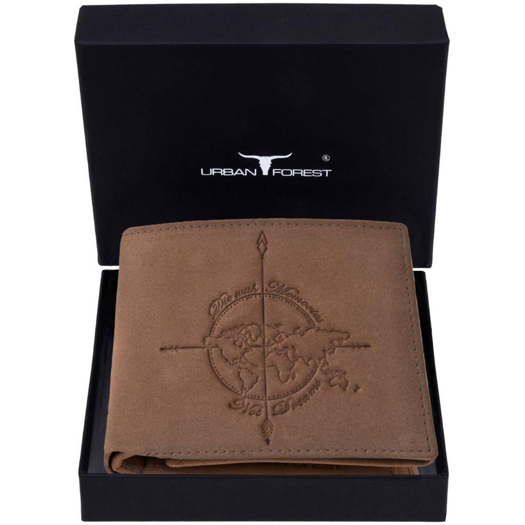 Мужской повседневный кошелек из натуральной кожи с RFID-меткой - стандартный размер (6 слотов для карт) Мужской кошелек