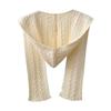 Fashion Knitted Scarves Casual Knit Shawl Wrap Korean Style Hooded Shawl  Autumn Spring