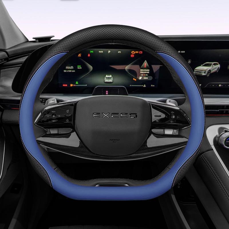 Xingtu Yaoguang Nappa Leather Steering Wheel Cover: Non-Slip, Easy Install, All-Season Car Upgrade
