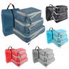4 шт., компрессионные упаковочные кубики, расширяемые дорожные сумки для хранения, органайзер для багажа