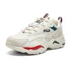Fila Трассировщик Ткань Удобный Универсальный Дышащий Низкий верх Папины кроссовки Женские кроссовки Светло-белый F12W021111FWR