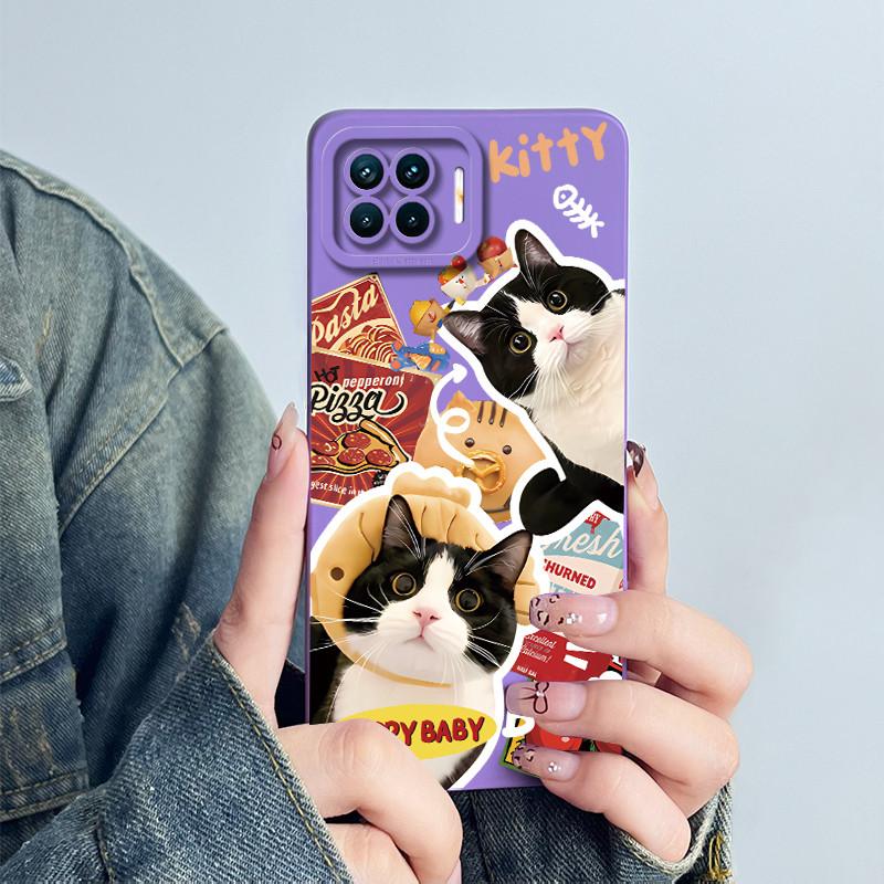 Чехол для телефона OPPO Reno4 Lite Reno4 F Чехол Reno 4 Lite 4F Мягкий Силикон Мультяшный Funda Милый Панда Цветок Печатный Coque Корпус
