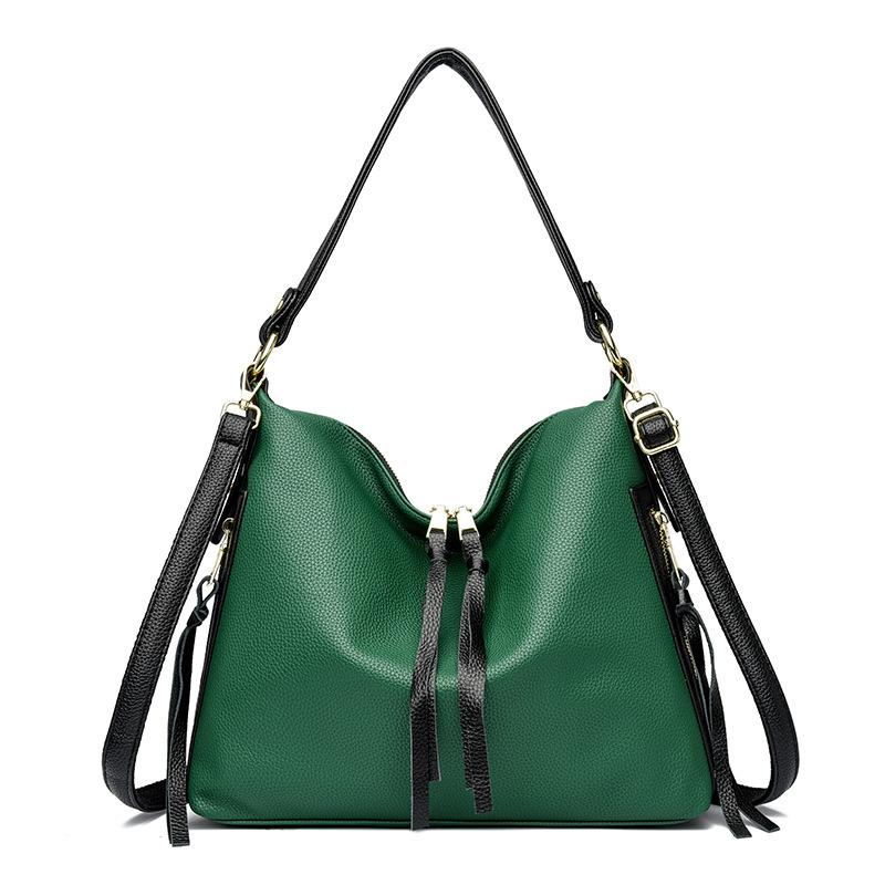 Французская популярная универсальная маленькая сумка для женщин, новая мода, однотонный простой рюкзак большой емкости через плечо