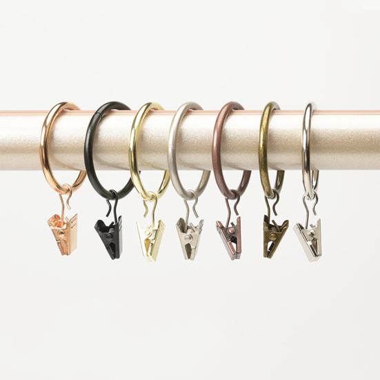 10 шт. прочные металлические зажимы для штор, простые в использовании, плавные, компактные, несущие кольца для штор