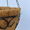 Metal Hanging Planter Basket Hanging Basket with Coconut Fiber Liner Wire Frame Flower Pot for Indoor Outdoor Plants Flowers