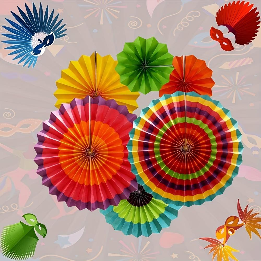 12 бумажных вееров для украшения вечеринки, праздник, свадьба, день рождения, карнавал, приветственная вечеринка, украшение веером из бумаги цветы