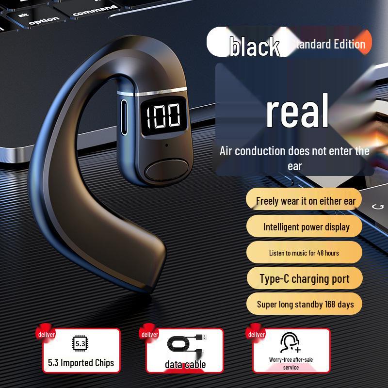 Горячая V7 Беспроводная Bluetooth-гарнитура с открытым ухом для бизнеса, спорта и музыки со сверхдолгим временем работы от аккумулятора