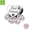 Yinziyun Cat Paw Print DIY Bracelet Spacer Beads: Cute S925 Sterling Silver Pet Imprint Collection