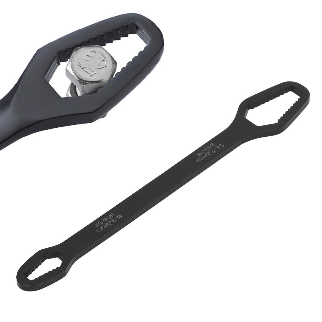Double Ended Self Tightening Wrench Multifunctional 822mm Self Tightening Spanner for Auto Repair