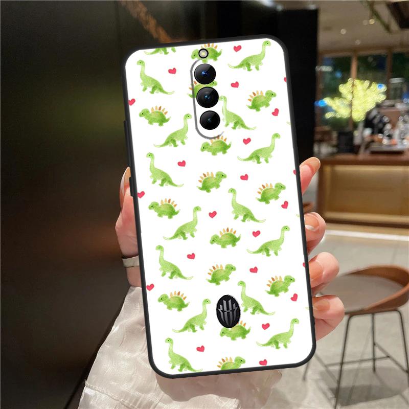 ZTE Nubia Red Magic 8S 8 9 Pro Plus Red Magic 6 7 Pro 6S 7S Pro 5G 5S 6R uchun Dinozavr naqshli g'ilof