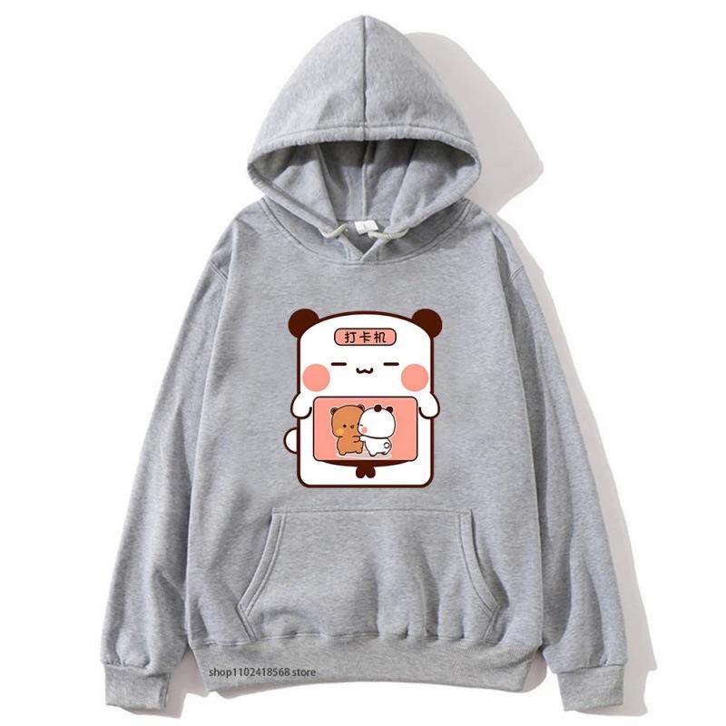 Anime Bubu Dudu Print Hoodies for Men Women Clothing Funny Cartoon Graphic Streetwear Long Sleeve Loose Hooded Sweatshirt