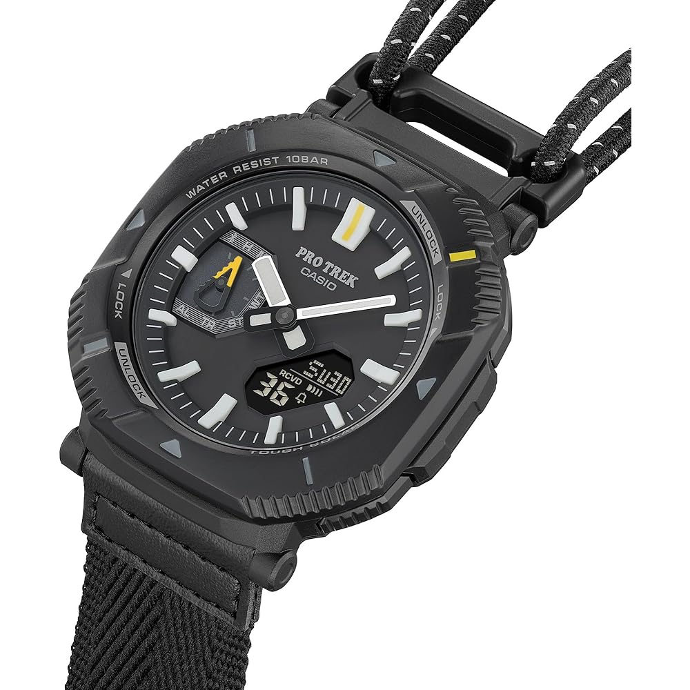Мужские часы Casio Pro Trek Hiker Line Bluetooth Tough Solar Экологичные Черные PRJ-B001B-1JF