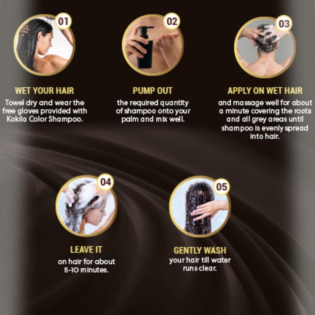 Шампунь для окрашивания волос для мужчин и женщин | Без аммиака - Без парабенов | 10 пар бесплатных перчаток, Бордовый 200 мл