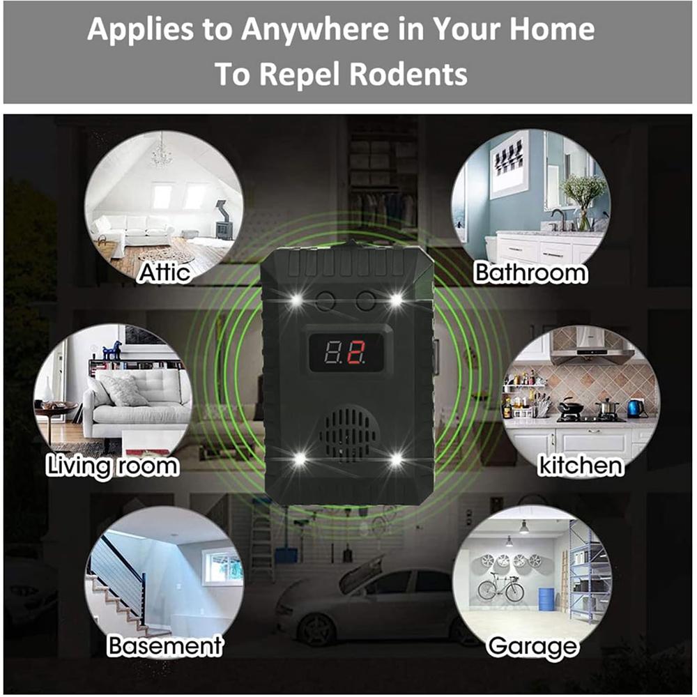 Автомобильный ультразвуковой отпугиватель мышей с ультразвуком и светодиодными стробоскопами