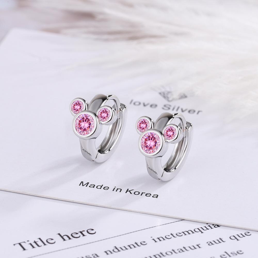 925 Sterling Silver Shining AAA Zircon Flower Earrings for Women's Temperament Banquet Jewelry Anniversary GiftGood product