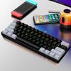 Проводная механическая игровая клавиатура с RGB-подсветкой, эргономичный дизайн, 61 клавиша, компактная мини-проводная офисная клавиатура для ноутбука