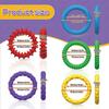 12/6/5Pcs Fidegt Toys Silicone Sensory Bracelet Sensory Stone Antistress Ring For Kids Adults Autism - Anxiety Fidget
