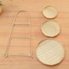 1Pcs 1/2/3 Layer Bamboo Woven Basket Fruit Food Vegetable Standing Tray New Storage Basket