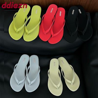 Мода Мода Круглый Носок Женские Балетки Тапочки Обувь Женские Летние Пляжные Шлепанцы Женские Балетки Тапочки Обувь Сандалии Вьетнамки