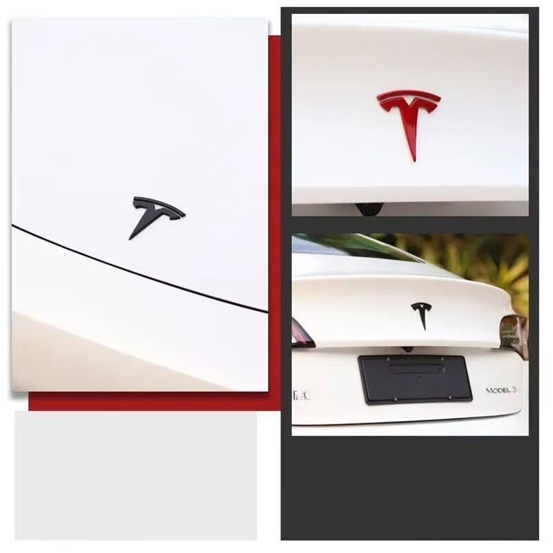 CGYJL1 For Tesla SpaceX Model 3 Highland 2023 Model S X Y Y P75D P85D P90D Car hood label rear tail label Emblem Sticker Accessories