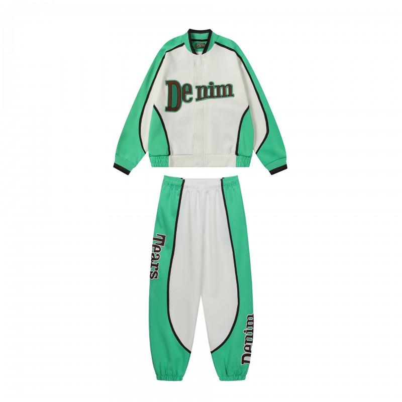 High Quality Cotton Blend Tracksuit Set Men Long Sleeve Jacket Pants Casual Sportswear 2025 Fall