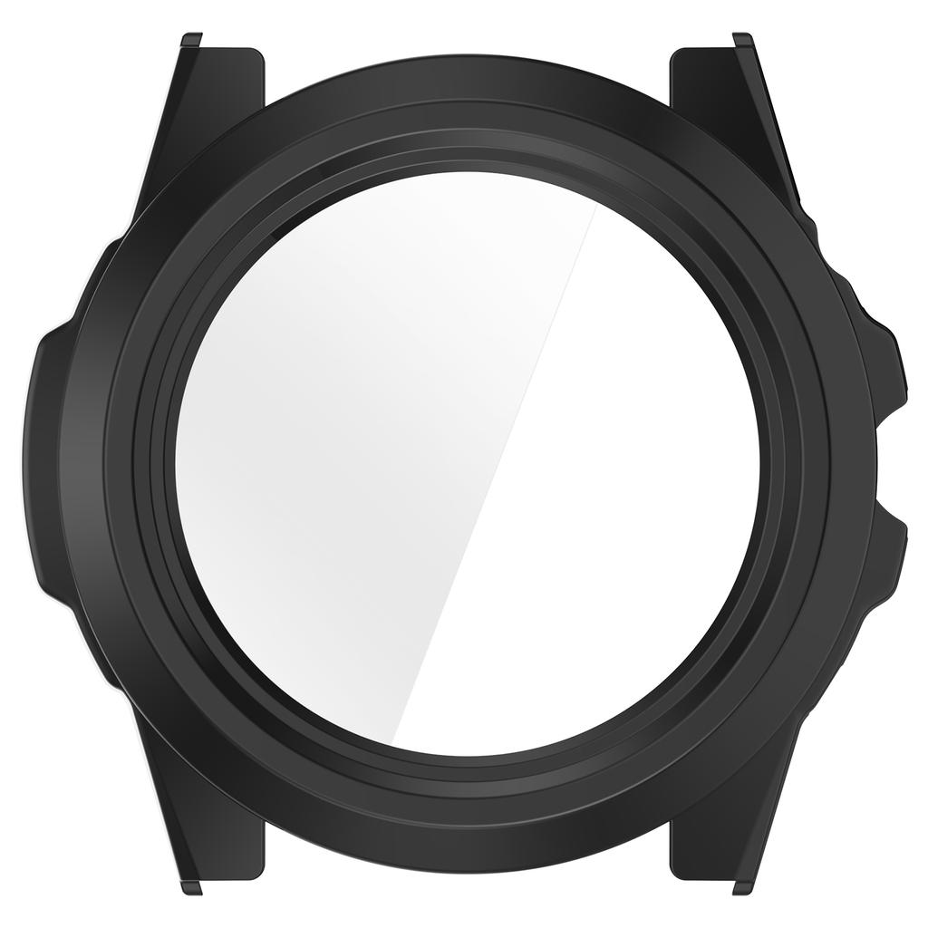 For TicWatch Atlas Watch Case PC Frame Cover with Tempered Glass Screen Film