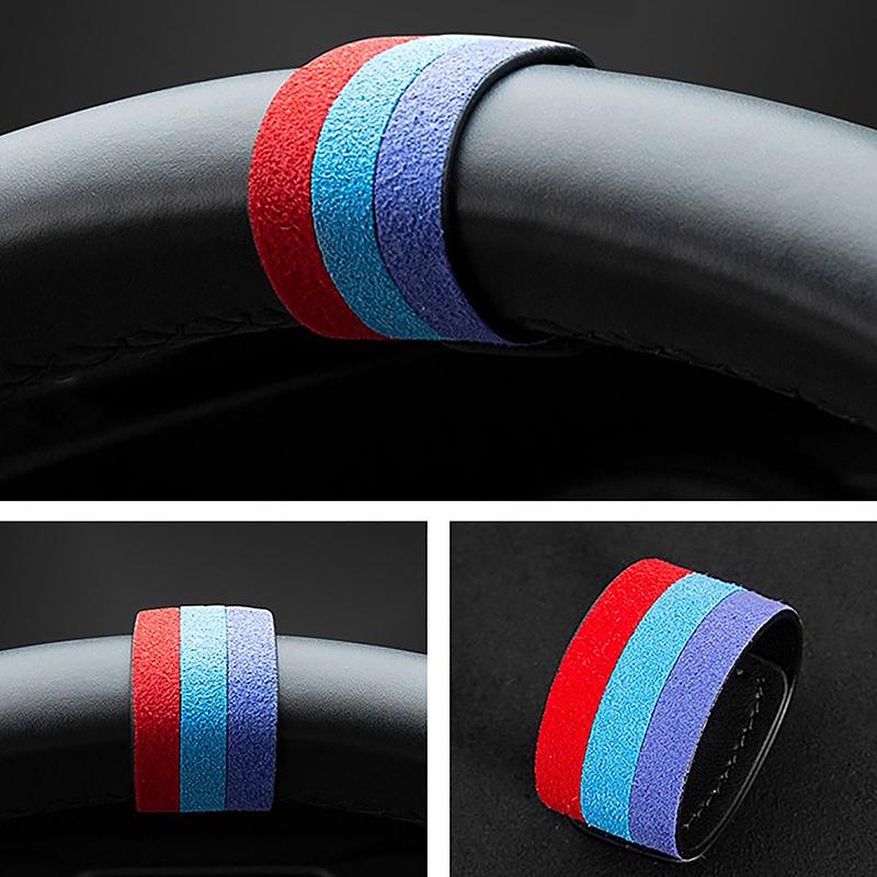 1 шт., стандартный универсальный набор рулевого колеса, аксессуары для модификации автомобиля, центральная линия, креативная маркировка, наклейка-подсказка
