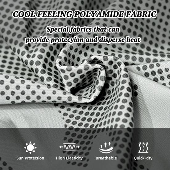 UV Protection Arm Sleeves UPF 50+ Cooling Compression Sleeve Ice Silk Neck Gaiter Face Balaclava for Outdoor Fishing Cycling Hiking