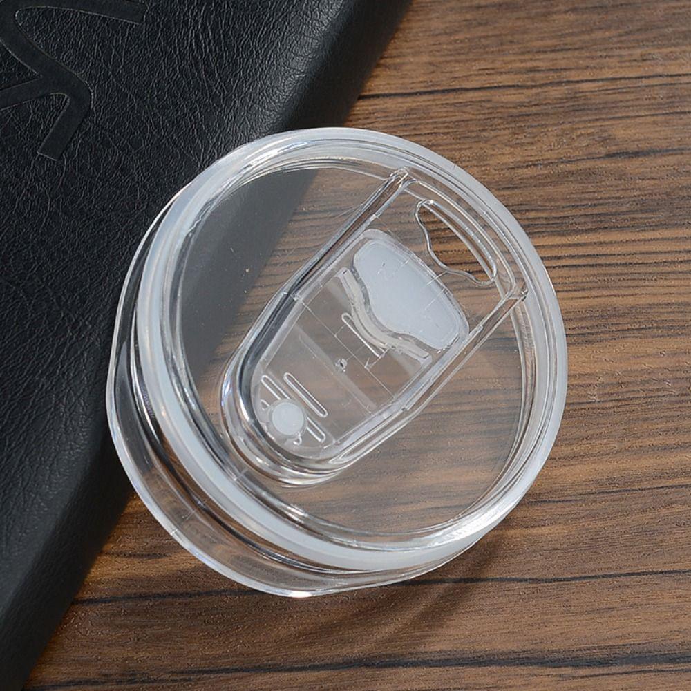 20Oz/30Oz Clear Sealing Bottle Cover Splash Spill Proof Plain Plastic Replacement Lid for Yeti Tumbler Cup Multicolor Themos Cup