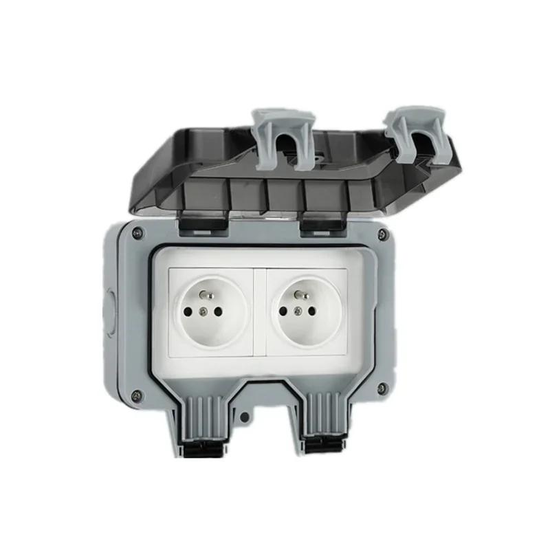 IP66 водонепроницаемая зарядная розетка ЕС водонепроницаемая брызгозащищенная наружная международная универсальная розетка, Южная Африка 15A розетка