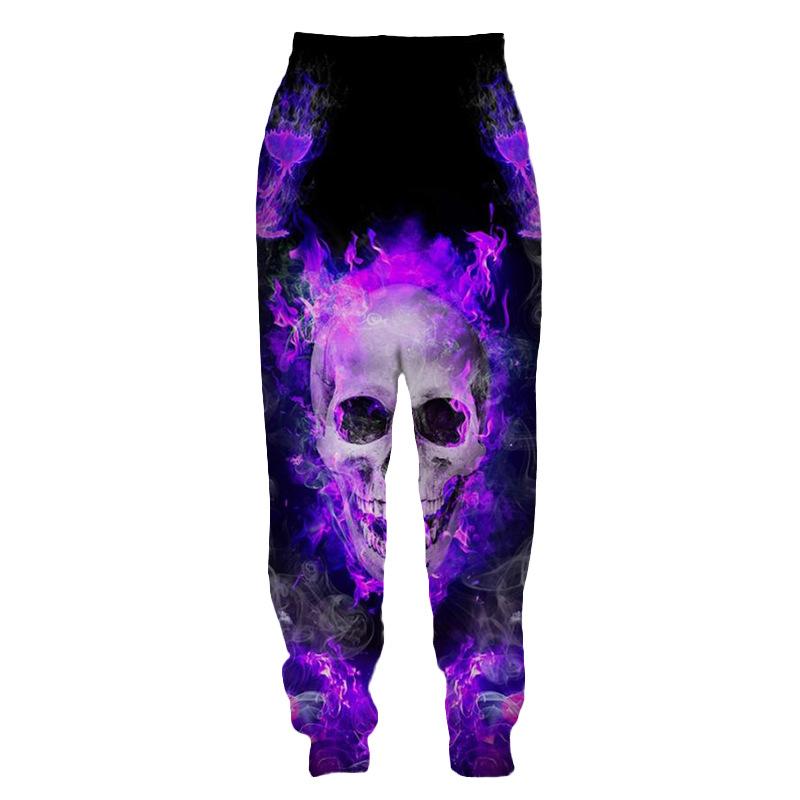 Spring Autumn Men's Pants Fashion Trousers Casual Man Sports Skull 3D Printed Streetwear Sweatpants Big Size Men Clothing S-6XL