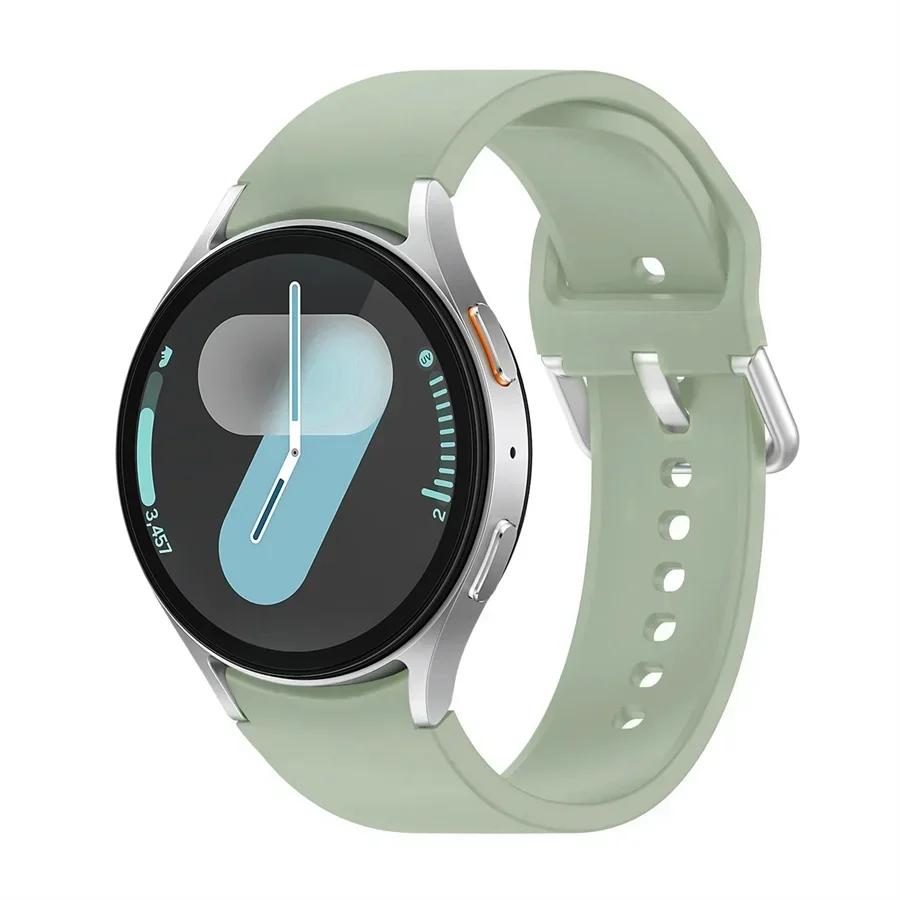 Силиконовый ремешок для Samsung Galaxy Watch 7 6 5 4 44мм 40мм 5 45мм 20мм Браслет Galaxy Watch6 4 classic 47мм 43мм 46мм 42мм ремешок