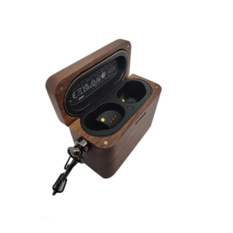 Защитный чехол-ракушка для наушников, совместимый с BowersWilkins PI7S2, противоударный корпус, пылезащитный деревянный чехол