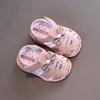 Летняя прогулочная обувь для девочек 1-2-3 лет, нескользящие дышащие детские сандалии