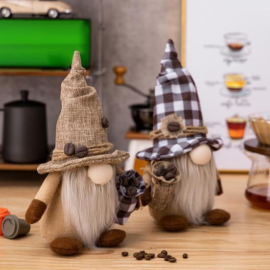 Beautiful Grey Full Beard Gift Comfortable Desktop Faceless Gnome Plush Doll Home Supplies Gnome Plush Ornament