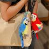 Имитация красного попугая кукла плюшевая игрушка кукла-птица брелок-подвеска для сумки девочки тряпичная кукла