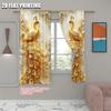 2 шт., Шторы павлин (3) Универсальный полиэстер, без электричества, праздничный настенный декор, идеально подходящий для эстетики декора различных комнат