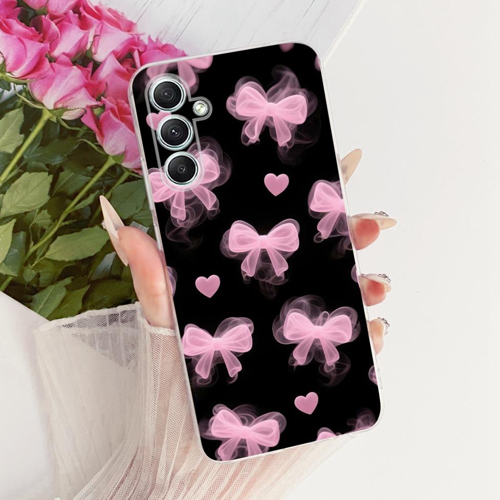 Clear For Samsung A35 5G Case Cute Cat Fashion Butterfly Funny Painted Cover For Samsung Galaxy A35 5G SM-A356E SM-A356B Casing