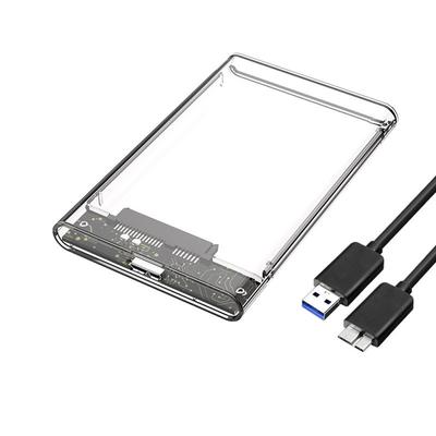2,5-дюймовый SATA USB3.0 Мобильный жесткий диск HDD SSD Корпус Внешний Прозрачный корпус
