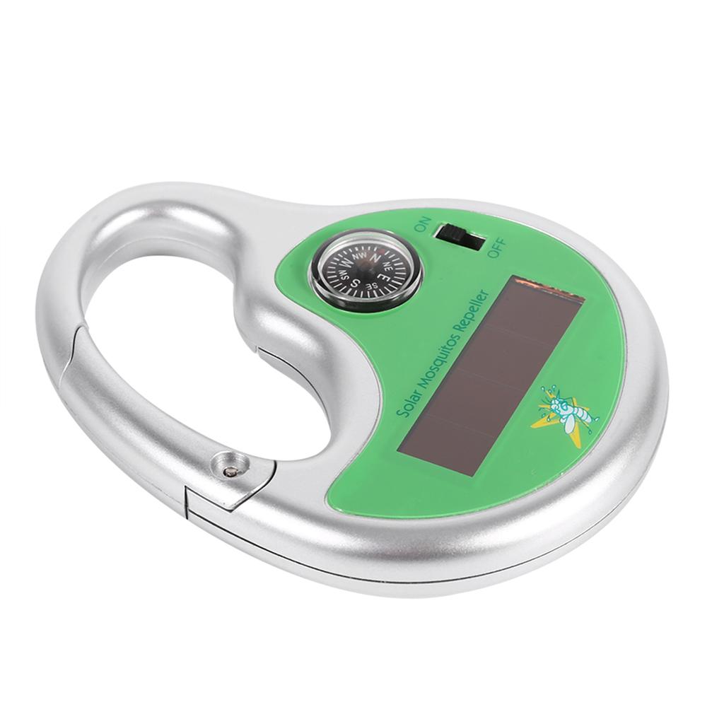 Портативный отпугиватель комаров, насекомых, экспеллер, крючок, солнечный ультразвуковой с компасом на открытом воздухе