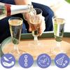25pcs Disposable Wine Cups Plastic Champagne Flutes Sparkling Champagne Bar Cups Weddings Home Party Cocktail Red Wine Goblet