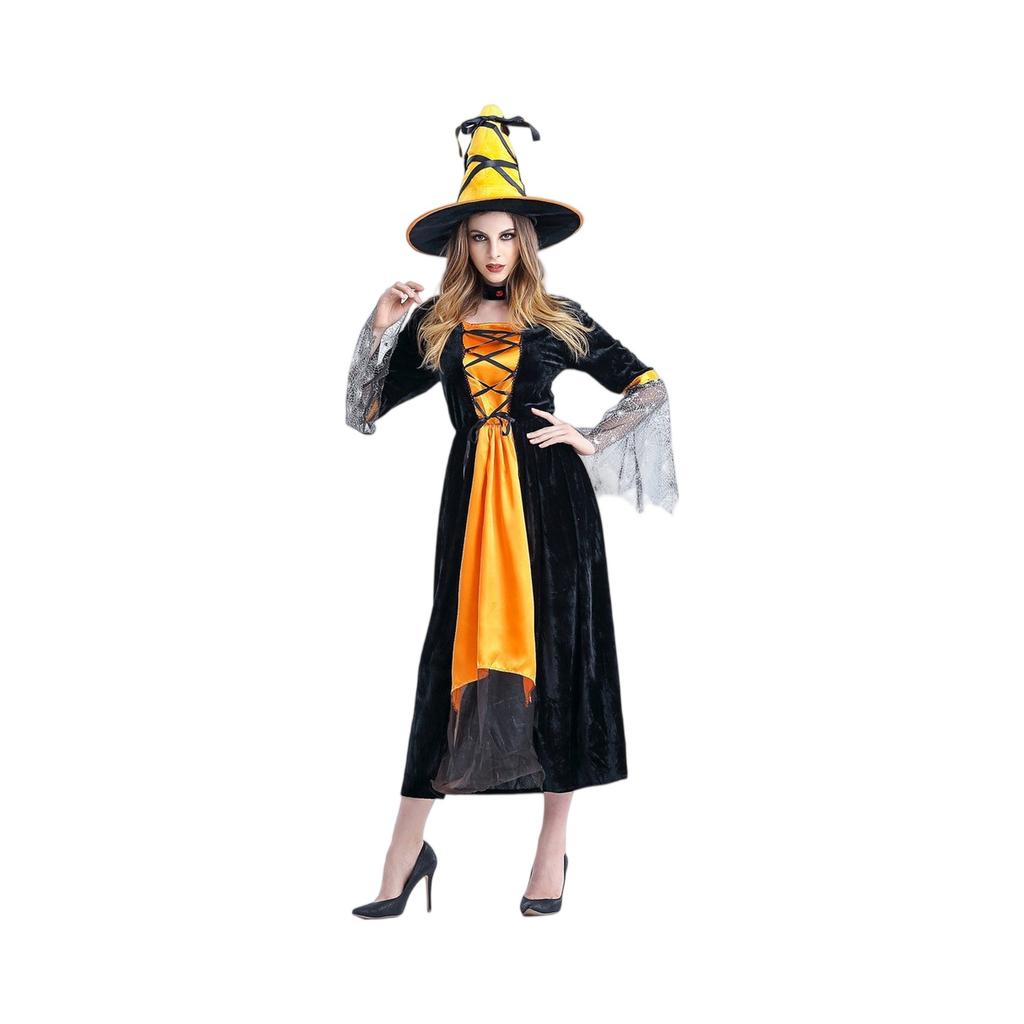 Halloween Costume, Witch Costume, Cosplay Costume, Witch Cosplay Performance Costume