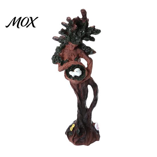 Indoor Outdoor Yard Ornament Tree Goddess Statue with Bird Nest, Resin Figurine, Handcrafted Decorative Garden Figurines Forest Spirit Sculpture,